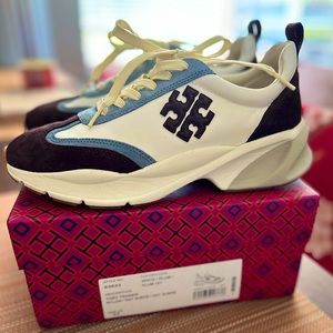 Tory Trainer Nylon / Natural Suede Women’s Sneaker